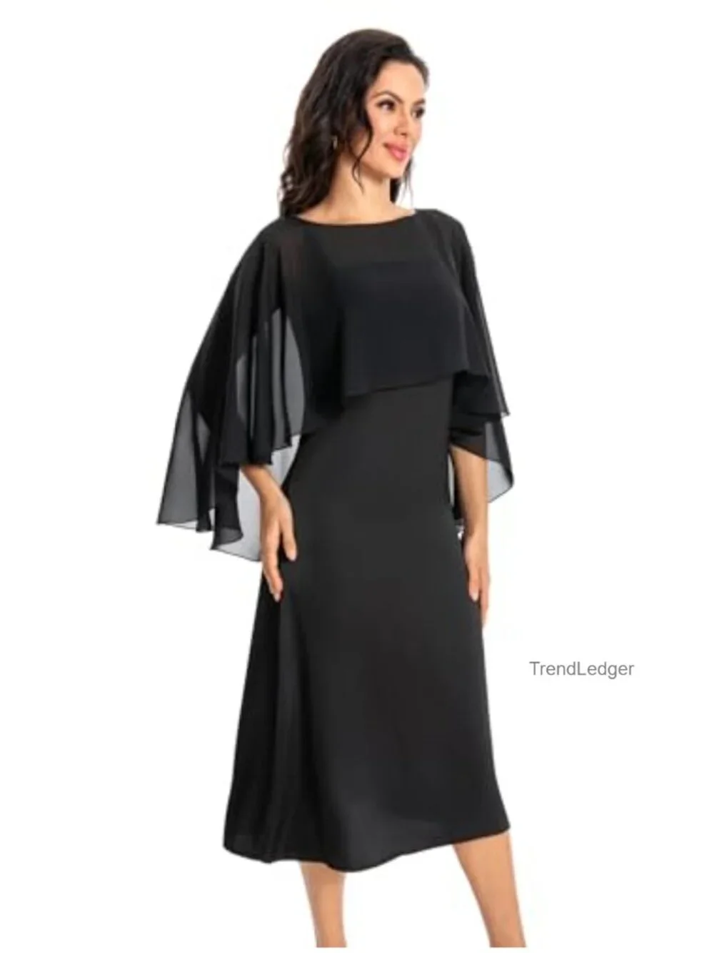 Chiffon Capelet Wrap for Evening Dresses Wedding Cover Up